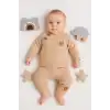 Jakarlı Omuzdan Düğmeli 2li Erkek Bebek Takımı