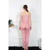 Kadın İp Askılı Somon Pijama Takım