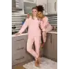 Kadın Kadife Pijama Takım Pembe