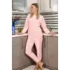 Kadın Kadife Pijama Takım Pembe