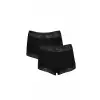Kadın Pamuklu 2li Boxer Siyah