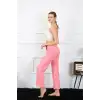 Kadın Pamuklu Alt Pijama Pembe