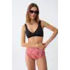 Kadın Pedli Yüksek Bel Bikini Takımı - Siyah