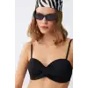 Kadın Straplez Siyah Bikini Takımı