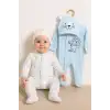 Mini Jungle Aslan Desenli Erkek Bebek 4lü Tulum Seti