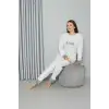 Polar Kadın Pijama Takımı Ekru