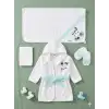Prenses Desenli Kız Bebek Yenidoğan 4 Parça Banyo Seti
