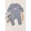 Sevimli Tavşan Desenli Kız Bebek 4’lü Tulum Seti