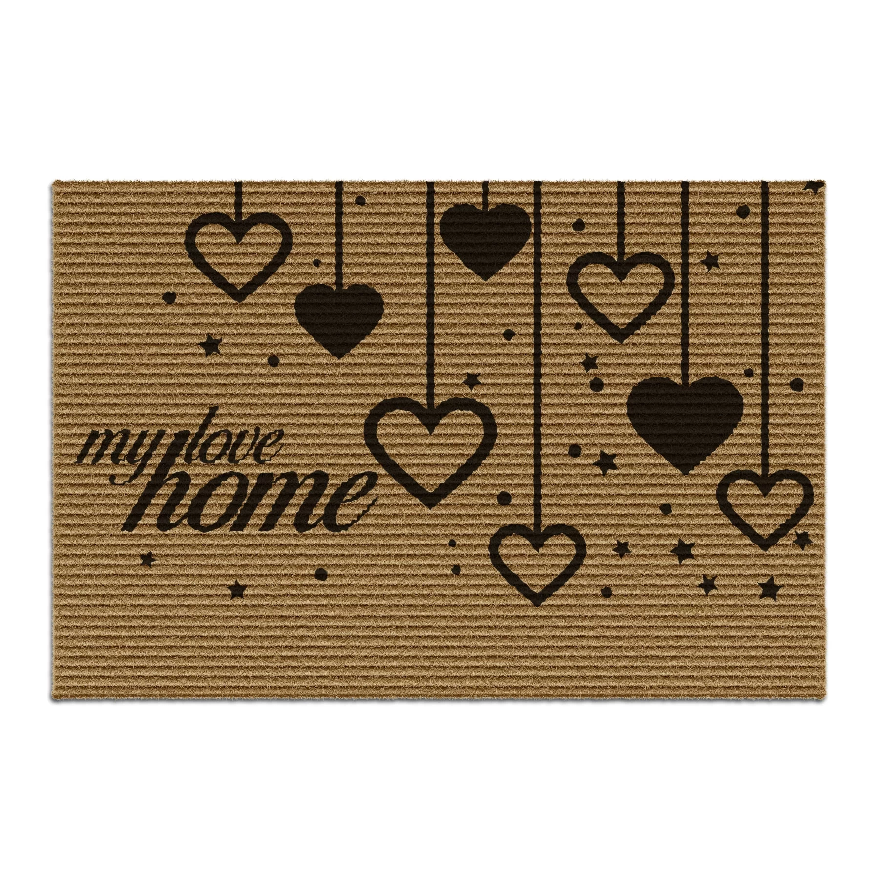 Decovetro My Love Home Desenli Kapı Önü Halı Paspas 40 x 60 Cm