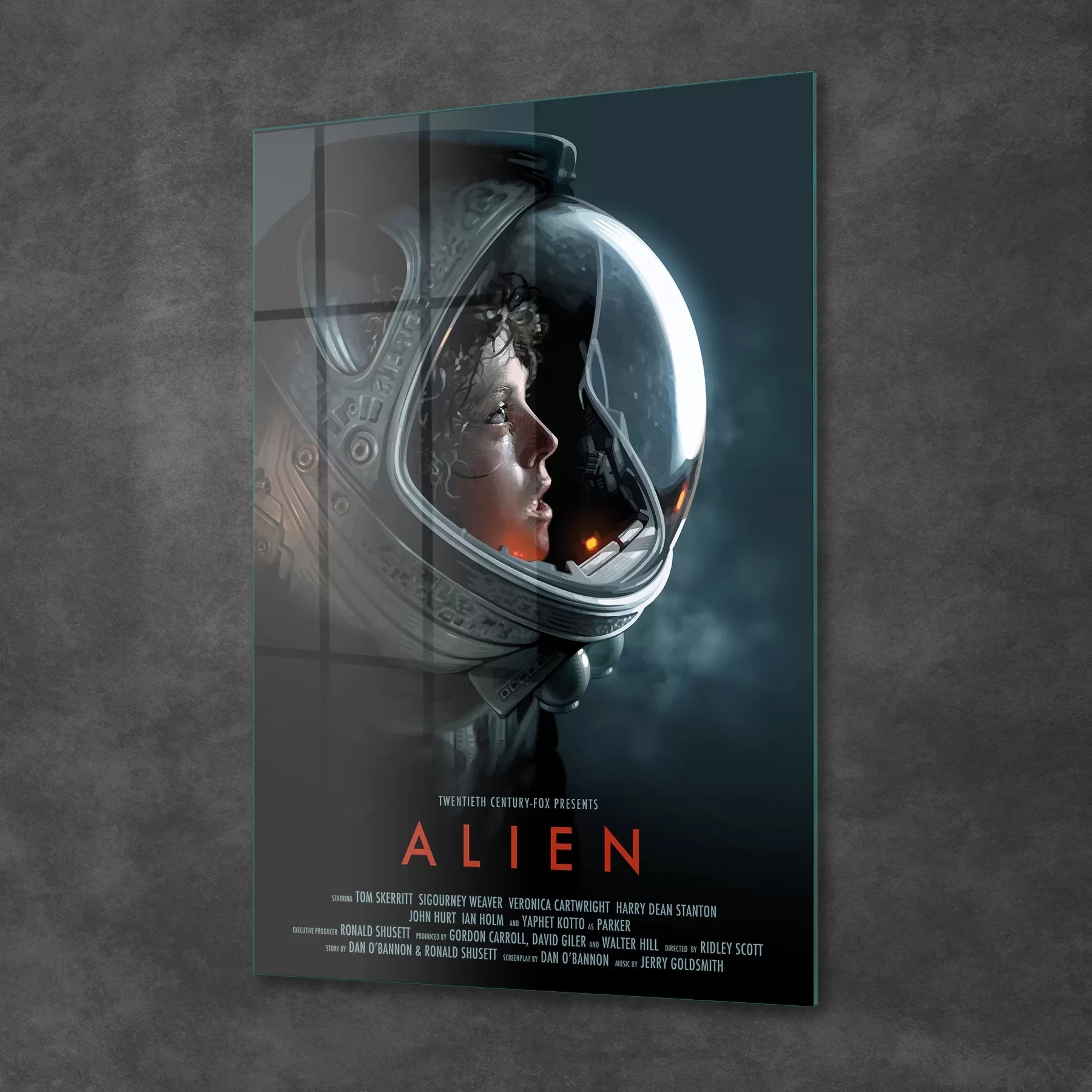 Decovetro Cam Tablo Alien Film Afişi 30x40 cm