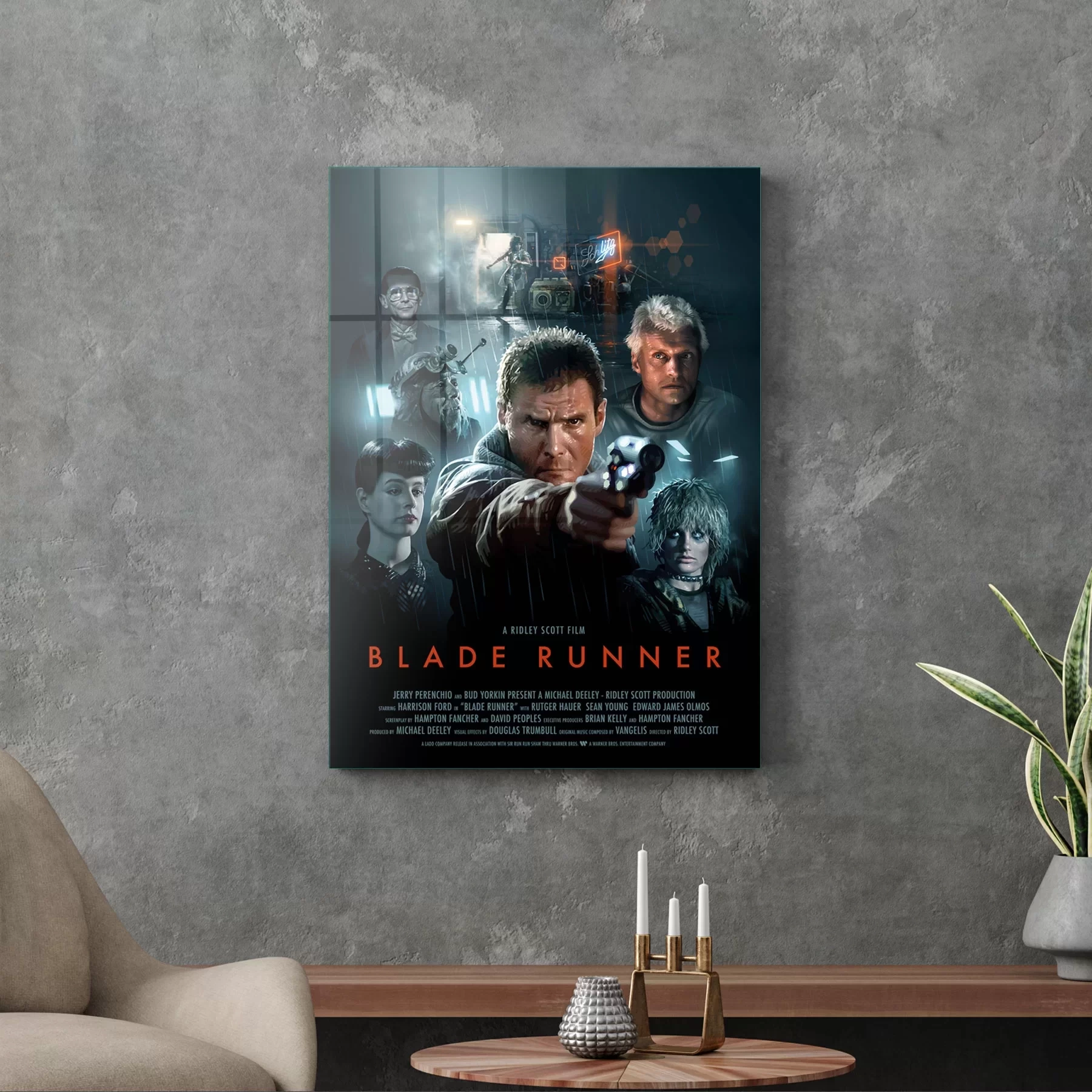 Decovetro Cam Tablo Blade Runner Film Afiş 30x40 cm
