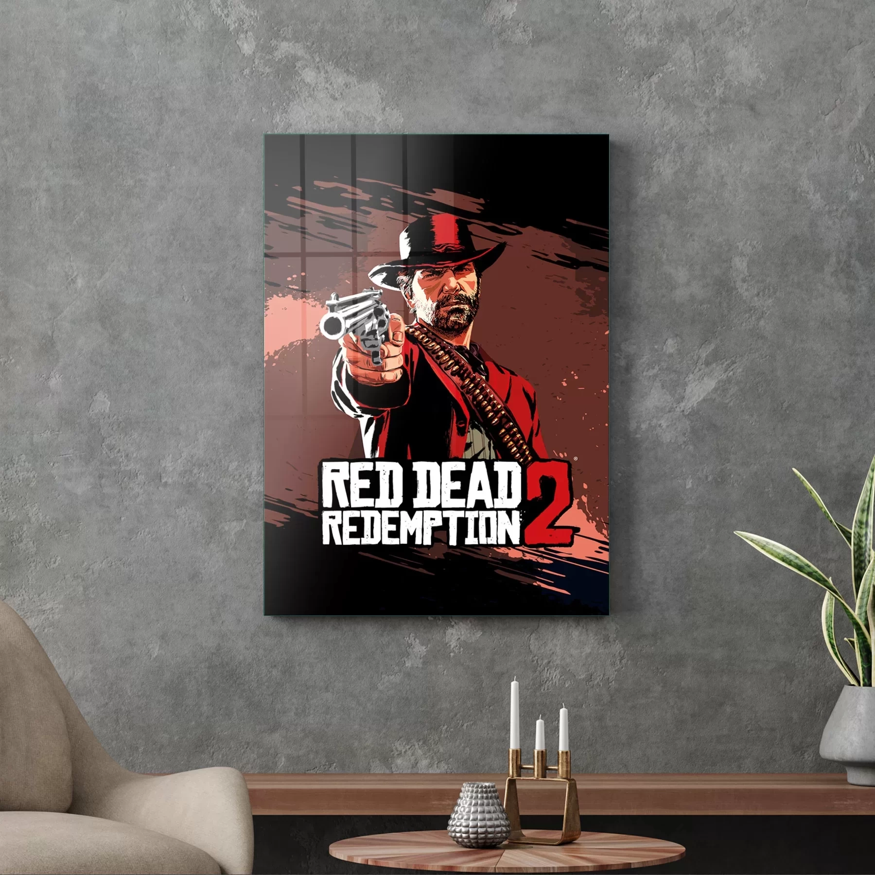 Decovetro Cam Tablo Red Dead Redemption 2 30x40 cm