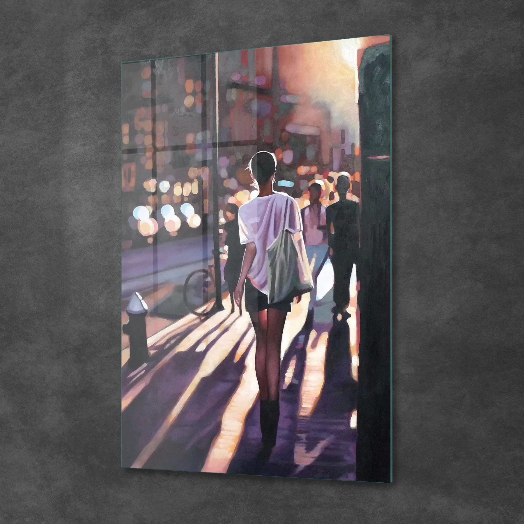 Decovetro Cam Tablo Yağlı Boya Street Girl 30x40 cm