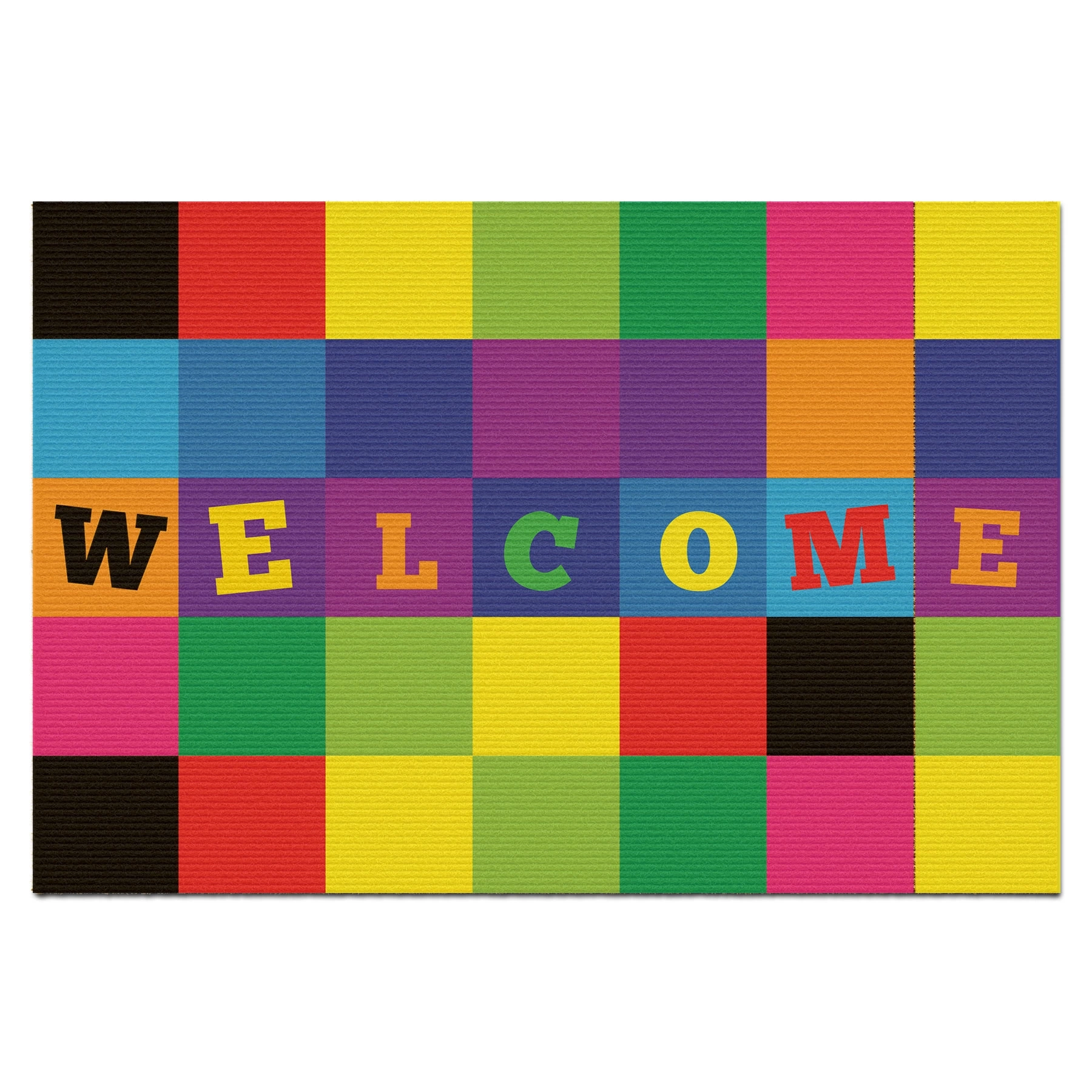 Decovetro Kapı Önü Halı Paspas Welcome Renkli Desenli 40 x 60 Cm