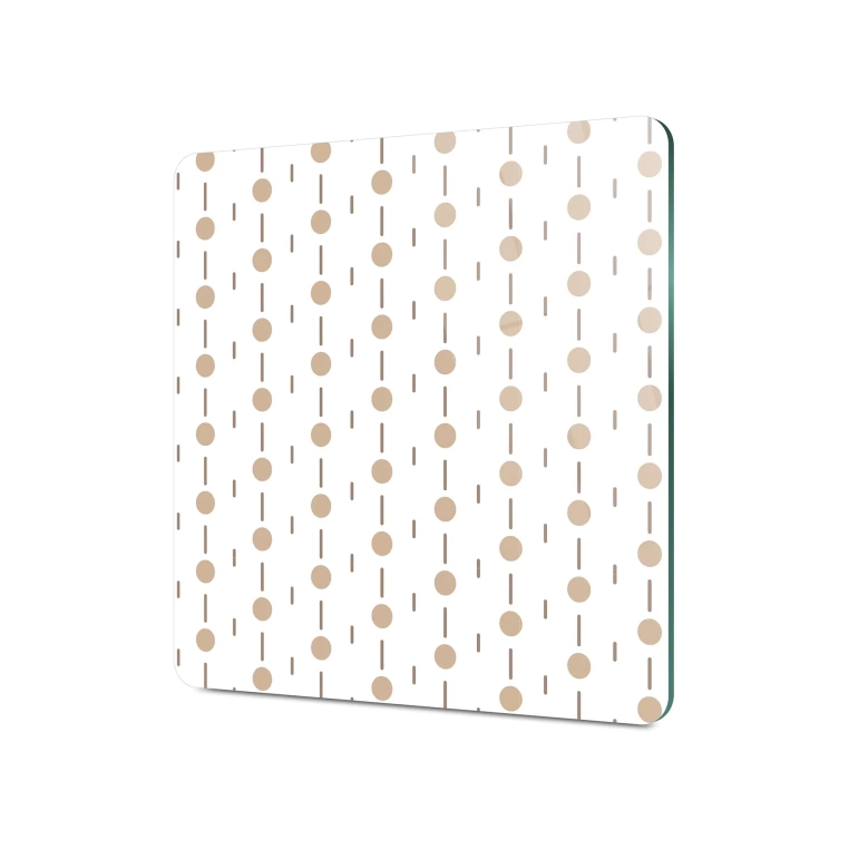 Decovetro Cam Kesme Tahtası Kare Çizgi Daire Desenli 30x30 Cm