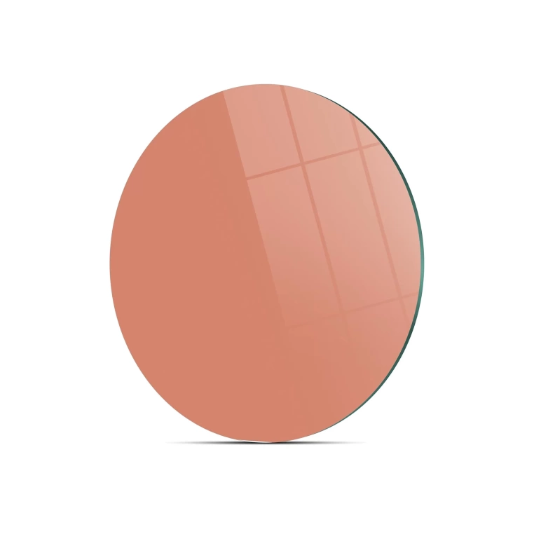 Decovetro Cam Kesme Tahtası Yuvarlak Somon Rengi 30x30 Cm