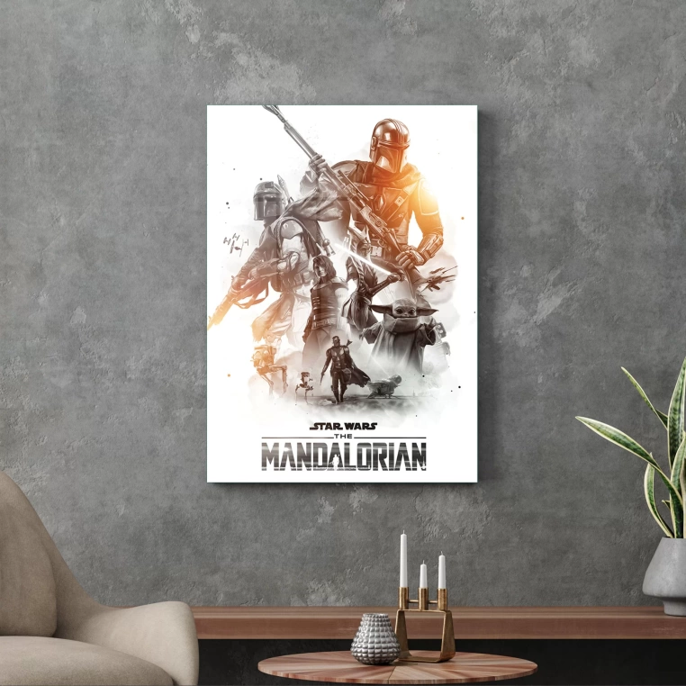 Decovetro Cam Tablo Mandalorian Poster