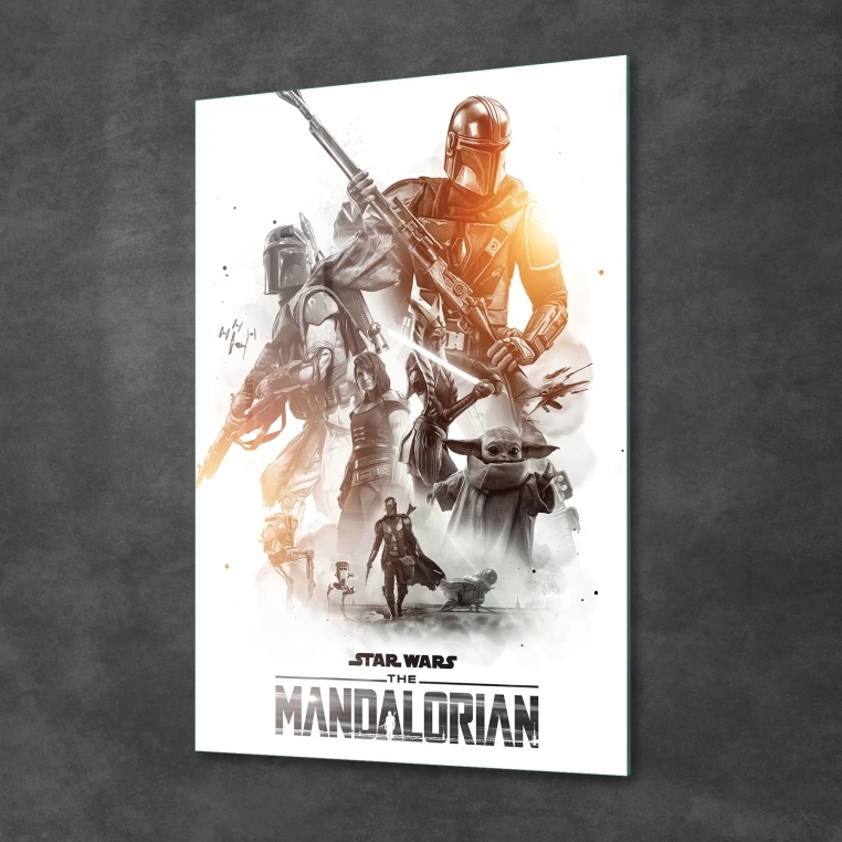 Decovetro Cam Tablo Mandalorian Poster