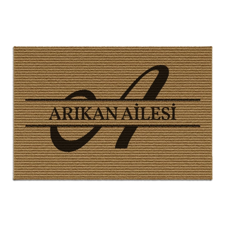 Decovetro Kişiye Özel Paspas Hoşgeldiniz Desenli