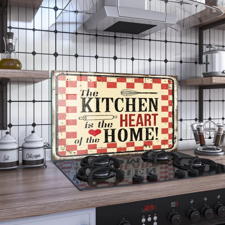 Decovetro Ocak Arkası Koruyucu My Kitchen Desenli 60x40cm