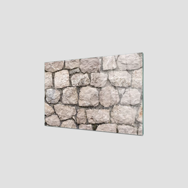 Decovetro Ocak Arkası Koruyucu Taş Duvar Desenli 76x50cm