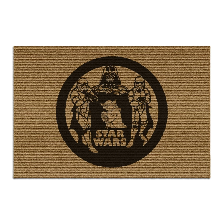 Decovetro Star Wars Desenli Kapı Önü Halı Paspas