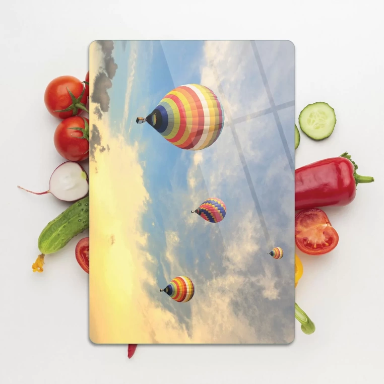Decovetro Cam Kesme Tahtası Balon Desenli 30x40 Cm