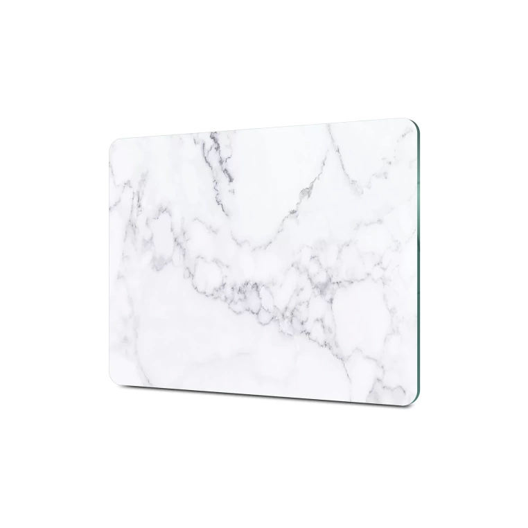 Decovetro Cam Kesme Tahtası Beyaz Mermer Desenli 30x40 Cm