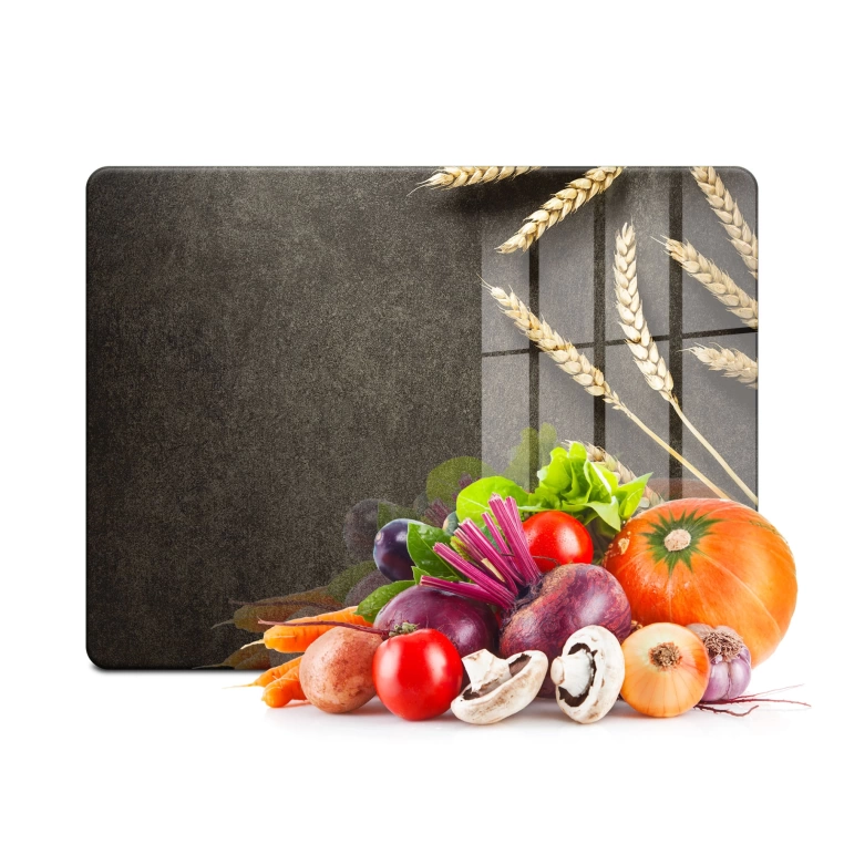 Decovetro Cam Kesme Tahtası Buğday Filizi Desenli 30x40 Cm
