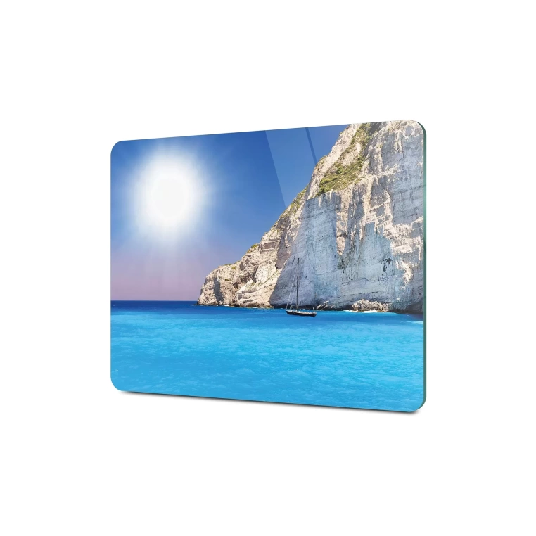 Decovetro Cam Kesme Tahtası Deniz Tekne Desenli 30x40 Cm