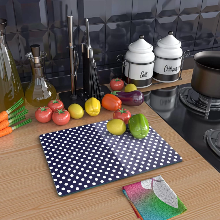 Decovetro Cam Kesme Tahtası Marine Dots 20x30 Cm