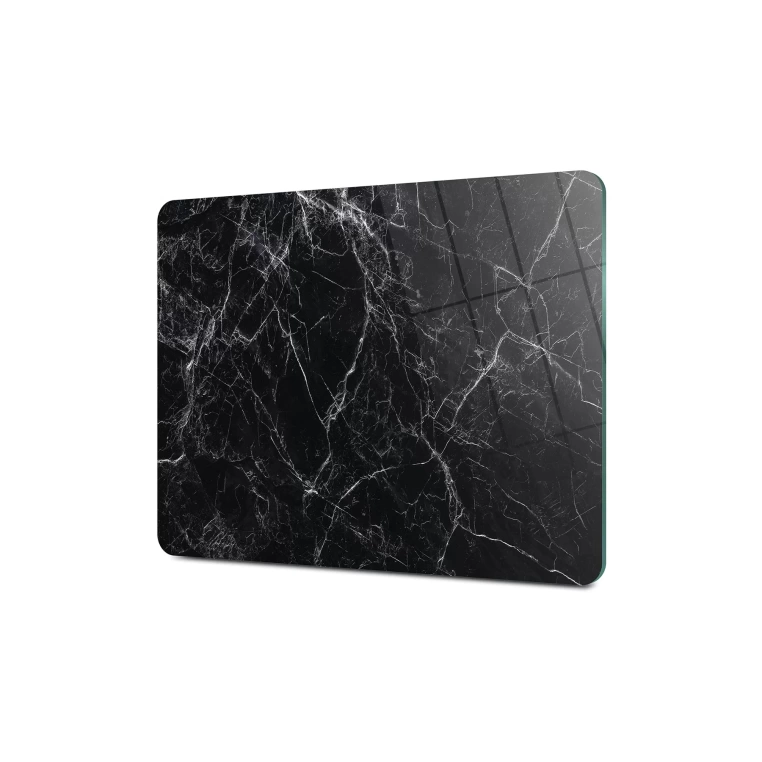 Decovetro Cam Kesme Tahtası Siyah Beyaz Mermer Desenli 20x30 Cm