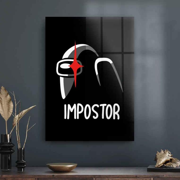 Decovetro Cam Tablo Among Us impostor 50x70 cm