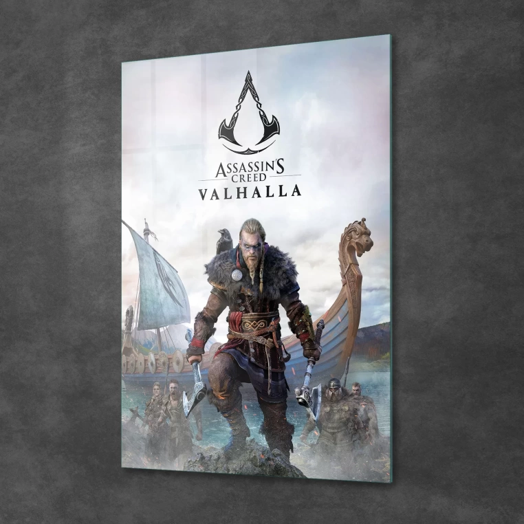Decovetro Cam Tablo Assassins Creed Valhalla 30x40 cm