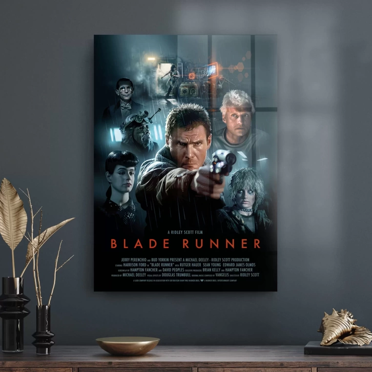 Decovetro Cam Tablo Blade Runner Film Afiş 50x70 cm