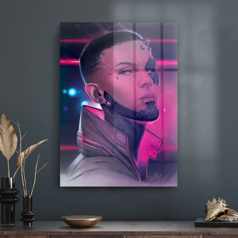 Decovetro Cam Tablo Cyberpunk Man 30x40 cm