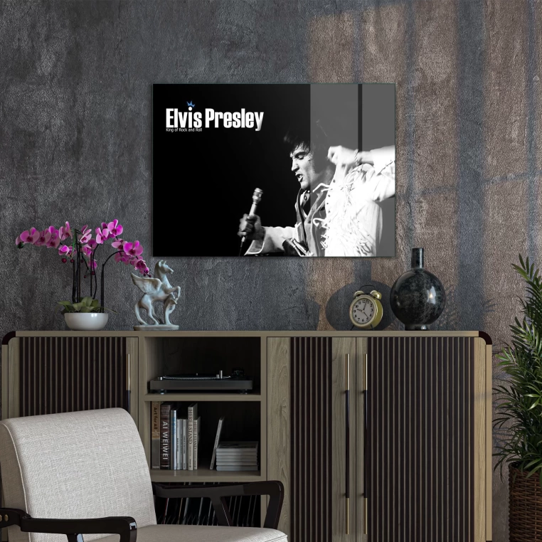 Decovetro Cam Tablo Elvis King 70x100 cm