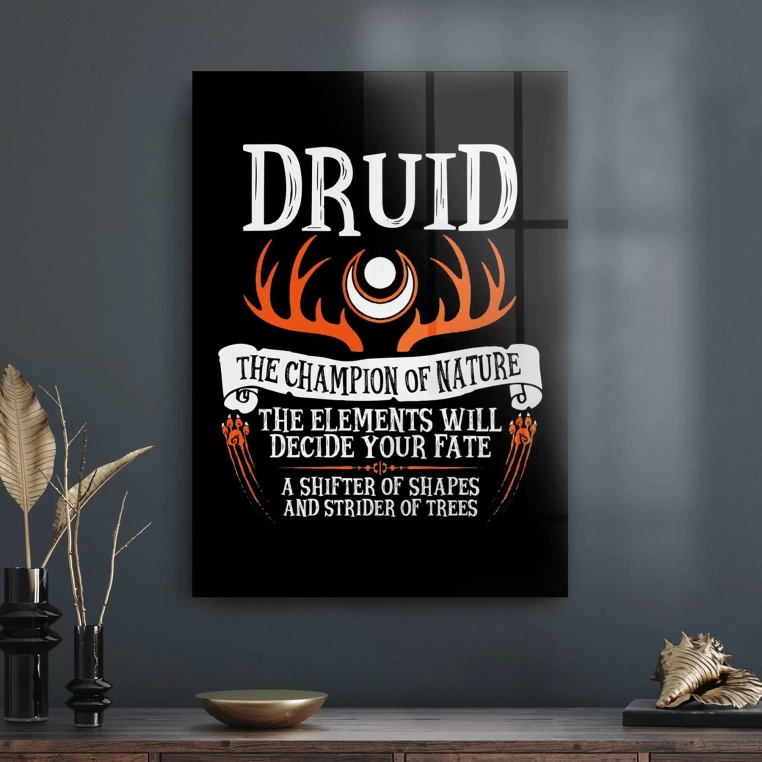 Decovetro Cam Tablo Gamer Class Druid 50x70 cm
