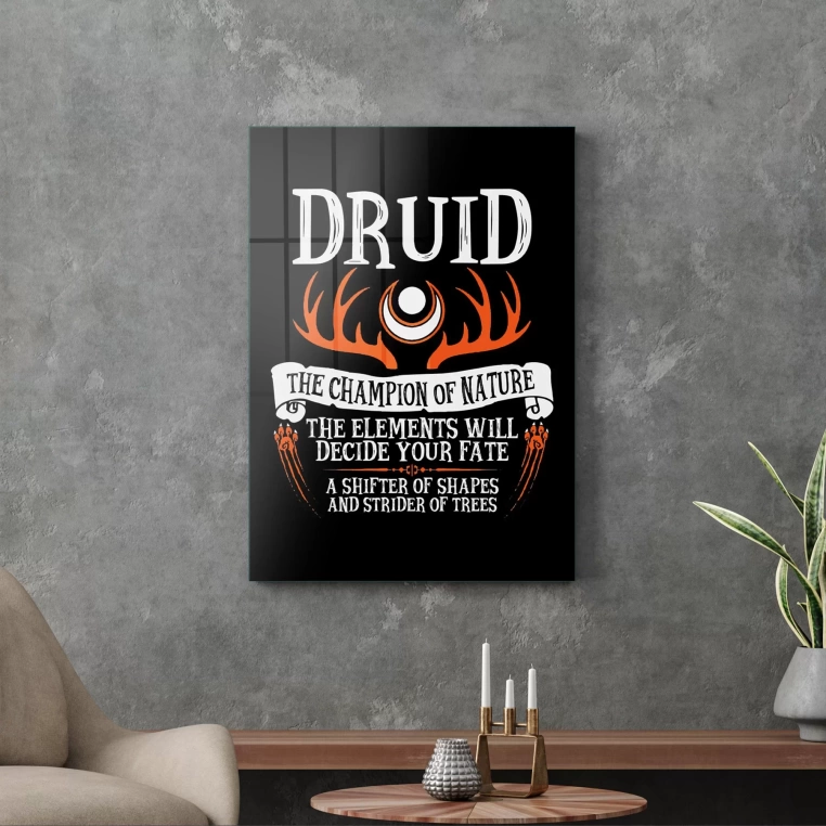 Decovetro Cam Tablo Gamer Class Druid 50x70 cm