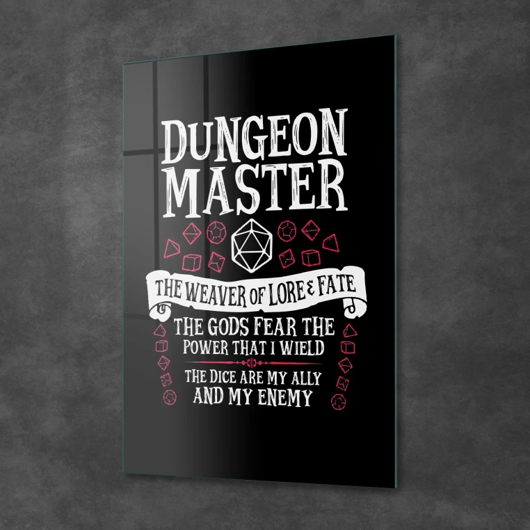Decovetro Cam Tablo Gamer Class Dungeon Master 30x40 cm