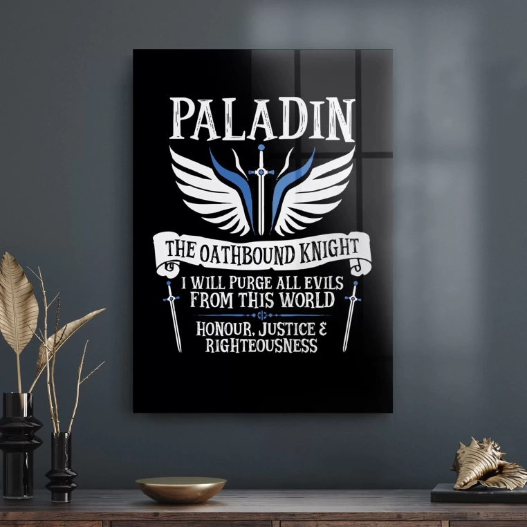 Decovetro Cam Tablo Gamer Class Paladin 30x40 cm