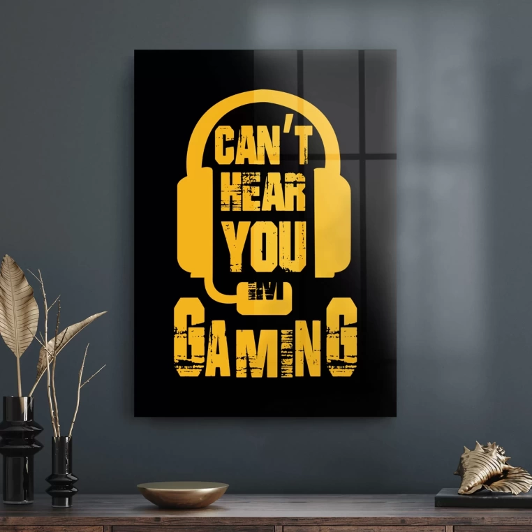 Decovetro Cam Tablo Gaming Yazılı 50x70 cm