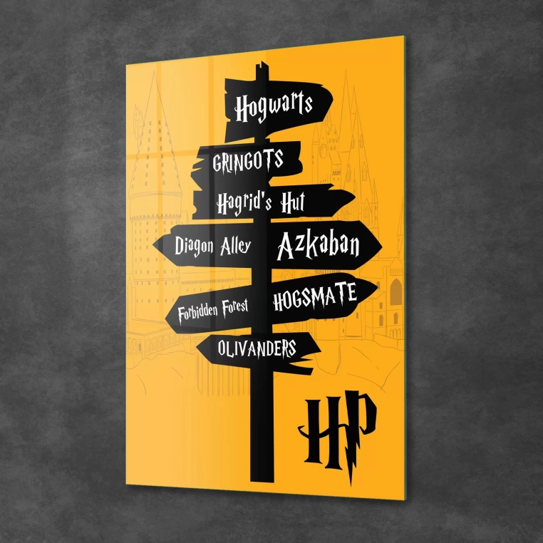 Decovetro Cam Tablo Harry Potter Sign 50x70 cm