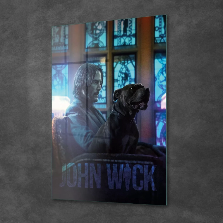 Decovetro Cam Tablo John Wick Continental 50x70 cm