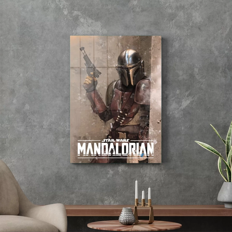 Decovetro Cam Tablo Mandalorian Poster 30x40 cm