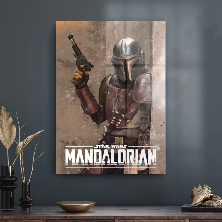 Decovetro Cam Tablo Mandalorian Poster 30x40 cm