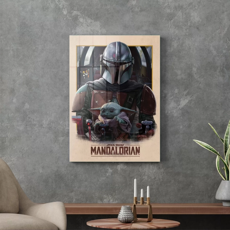 Decovetro Cam Tablo Mandalorian Way 50x70 cm