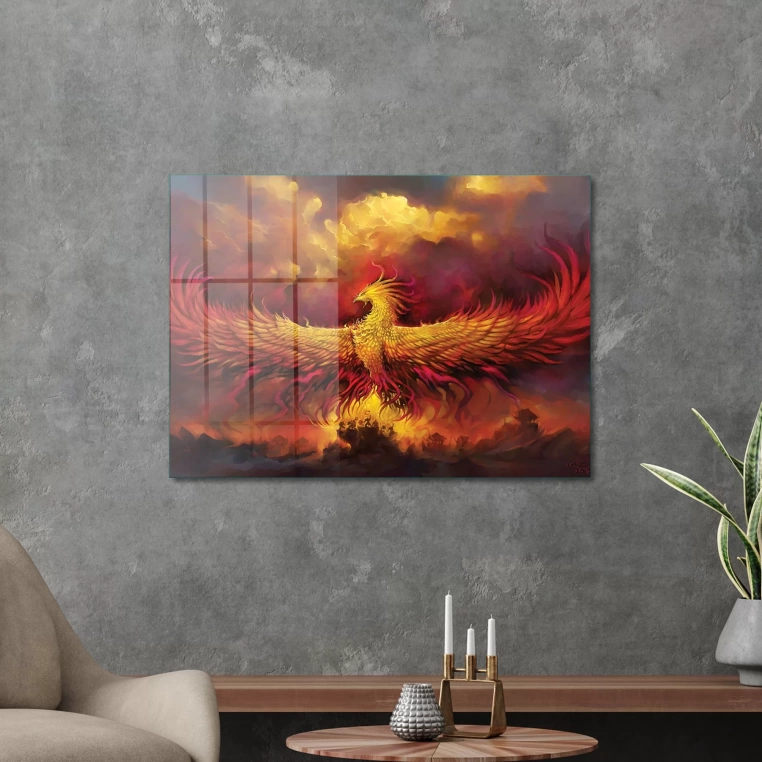 Decovetro Cam Tablo Phoenix Wall Art 30x40 cm