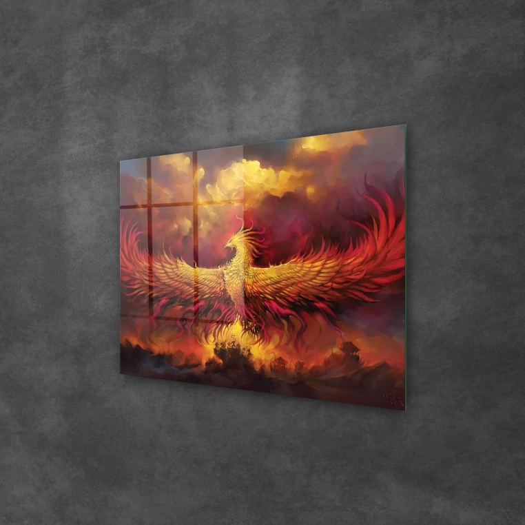 Decovetro Cam Tablo Phoenix Wall Art 50x70 cm