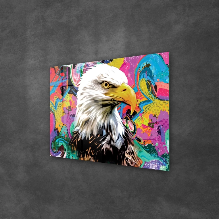 Decovetro Cam Tablo Pop Art Eagle 50x70 cm